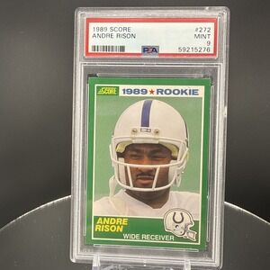 1989 Score #272 Andre Rison Rookie Card PSA 9 Falcons Colts RC